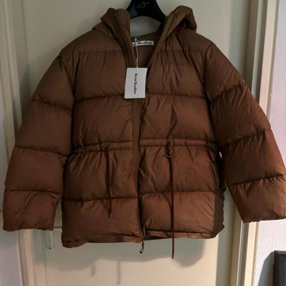 Acne Studios Women's Tan and Brown Jacket